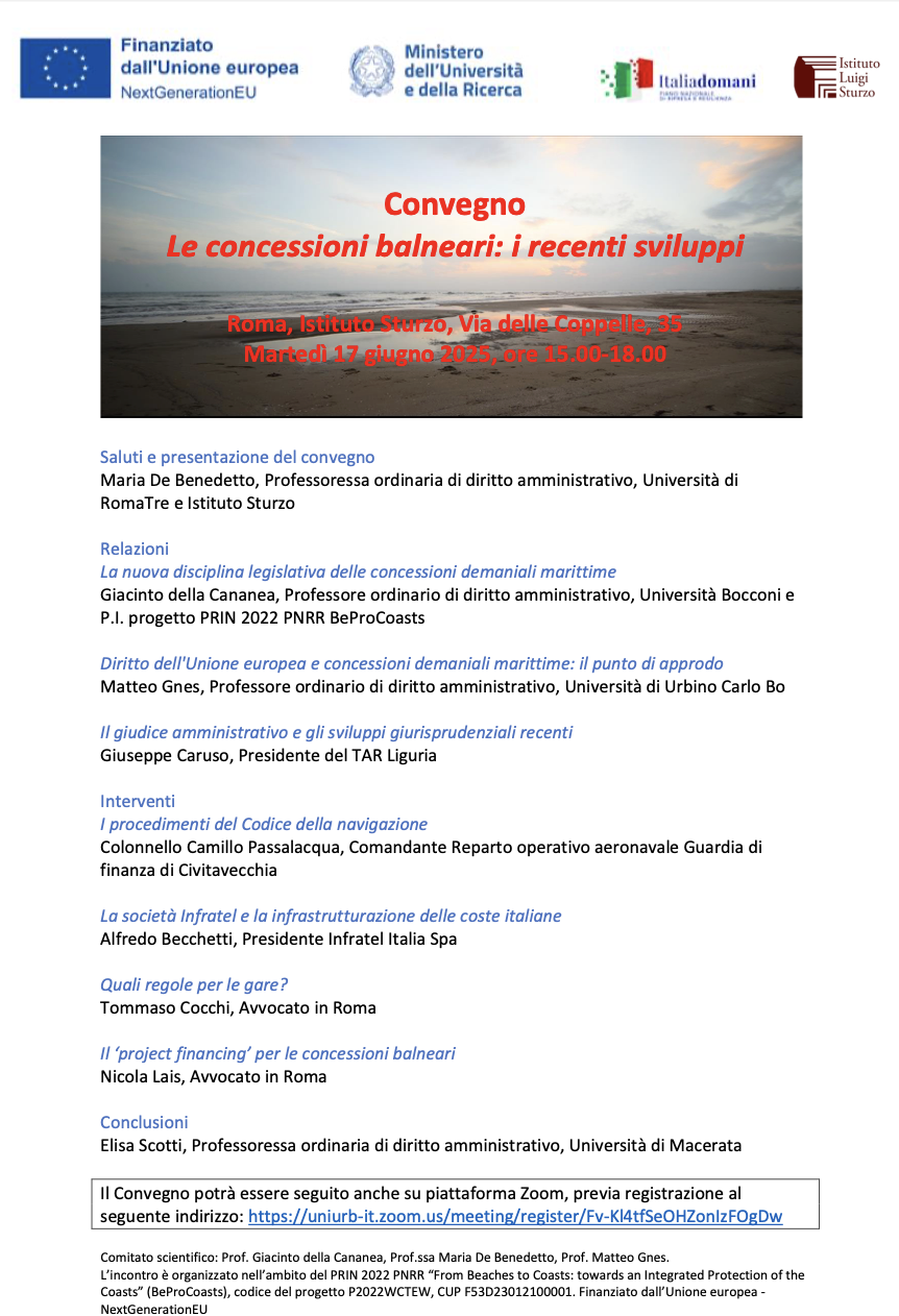Le concessioni balneari: i recenti sviluppi
